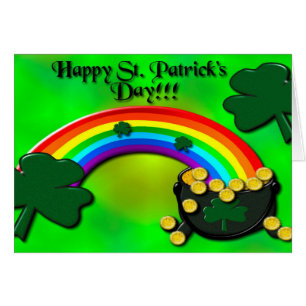 Cartão O dia de St Patrick feliz