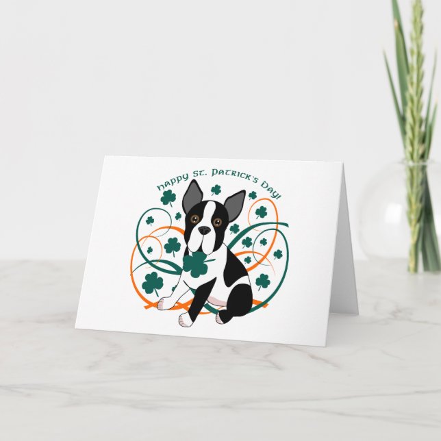 Cartão O dia de St Patrick feliz (Frente)