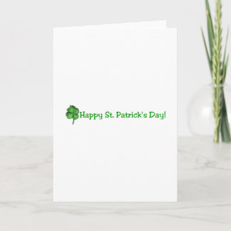 Cartão O dia de St Patrick - vai o irlandês!