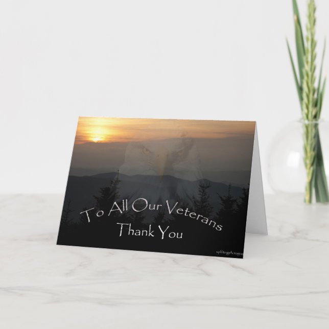 Cartão O dia de veterano (Frente)