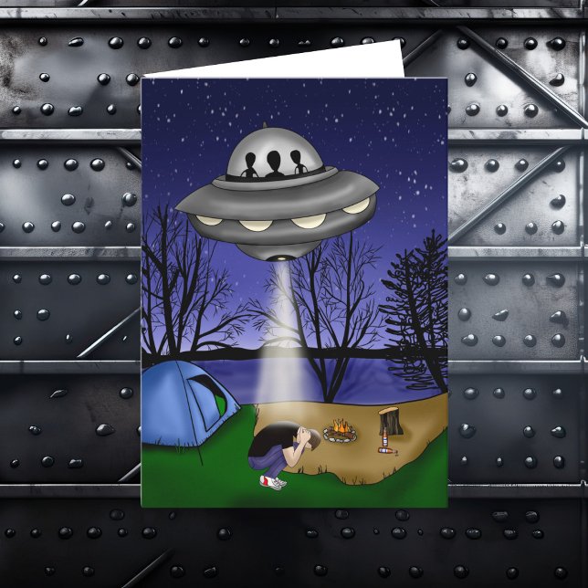 Cartão O Dia do Sequestro Extraterrestre é 20 de Março  (Criador carregado)