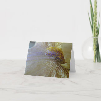 Cartão O dia novo jardina a íris 'Ecru de Notecard- a You