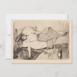 Cartão O dia seguinte (por Edvard Munch)