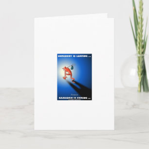 Cartão O diabo está saindo