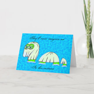 Cartão O Diguise - o Dia das Bruxas do Nessie