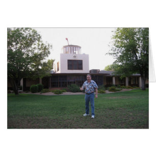 Cartão O dinamarquês apresenta a torre de controlo