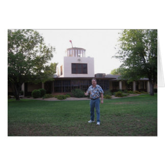 Cartão O dinamarquês apresenta a torre de controlo