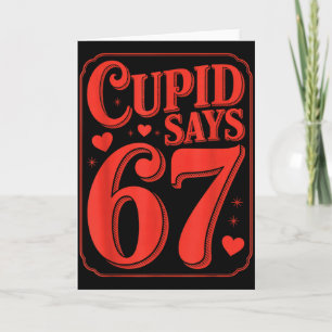Cartão O Divertido Cupido Diz Seis Sete Dia dos Namorados