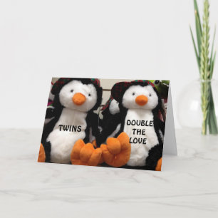 CARTÃO O DOBRO DO AMOR AO TER GÊMEOS