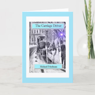 Cartão O driver da Carruagem, placa de saudação dobrada
