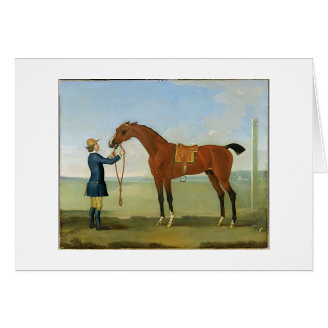 Cartão O duque do vôo Childers de Devonshire, 1742 (oi (Frente Horizontal)