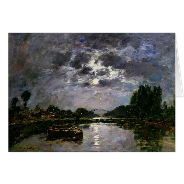 Cartão O efeito da lua, 1891 (óleo em canvas) (Frente Horizontal)