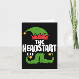 Cartão O Elfo Headstart Divertido Correspondência Família
