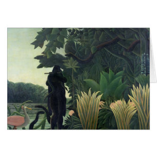 Cartão O encantador de cobra, 1907