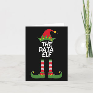 Cartão O Engraçado Analista De Natal Da Data Elf Mat