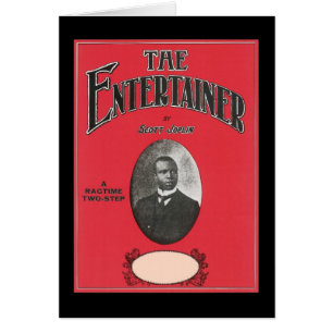 Cartão O Entertainer Scott Joplin Vintage Songbook Cove