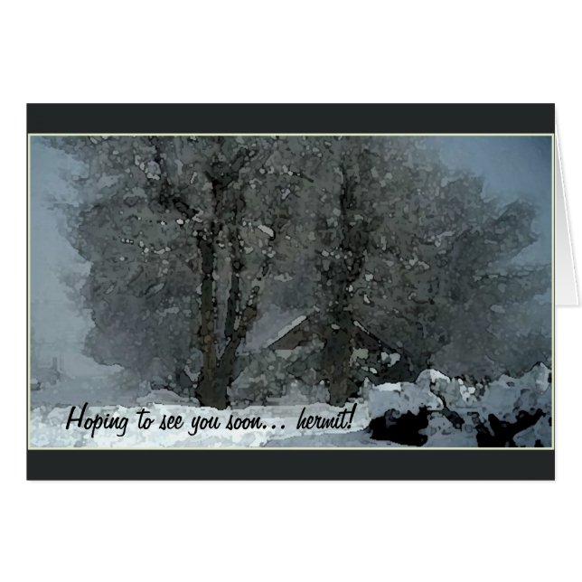 Cartão O eremita (Frente Horizontal)