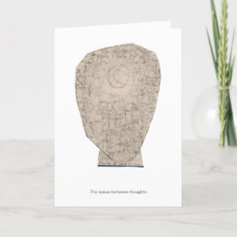 Cartão O espaço entre pensamentos