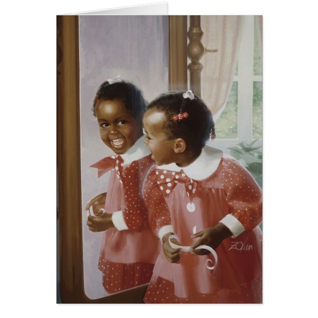 Cartão O espelho da avó (Frente)