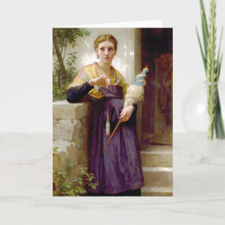 Cartão O Espinner, William-Adolphe Bouguereau