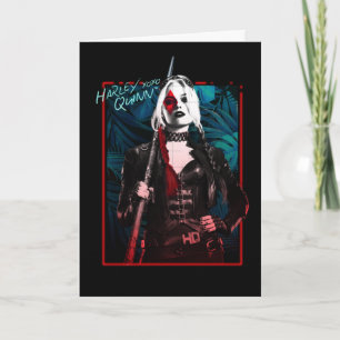 Cartão O Esquadrão Suicida   Harley Quinn & Green Ferns