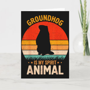 Cartão O Esquilo Engraçado é Meu Animal Espiritual
