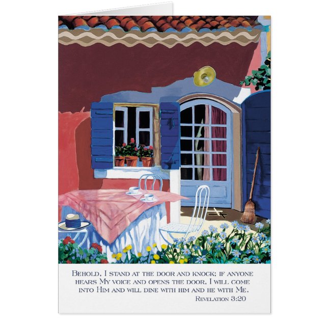 Cartão O estar aberto (Frente)