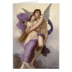Cartão O êxtase da psique por William Bouguereau