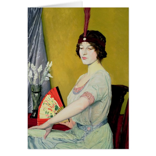 Cartão O Fã japonês, 1914 (Frente)