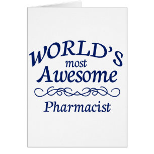 Cartão O farmacêutico o mais impressionante do mundo