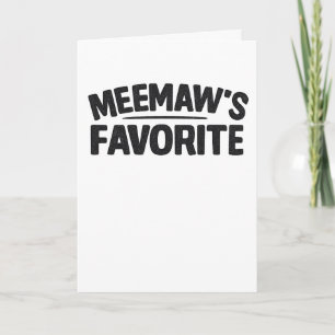 Cartão O Favorito Da Meemaw, Piada Entre Avós E Netos