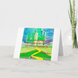 Cartão O Feiticeiro da Arte Oz