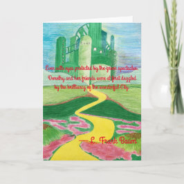 Cartão O Feiticeiro da Arte Oz