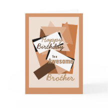 O feliz aniversario a um irmão impressionante dá