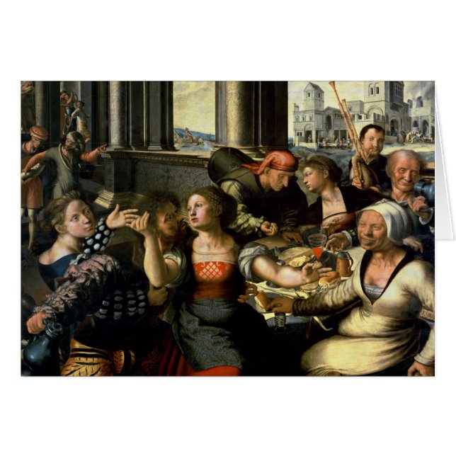 Cartão O filho Prodigal, 1536 (Frente Horizontal)