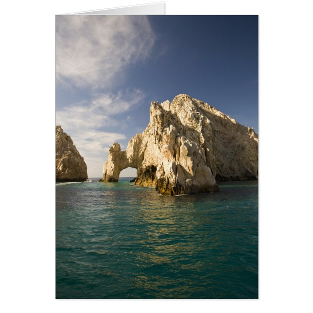 Cartão O fim da terra, o arco perto de Cabo San Lucas, Ba (Frente)