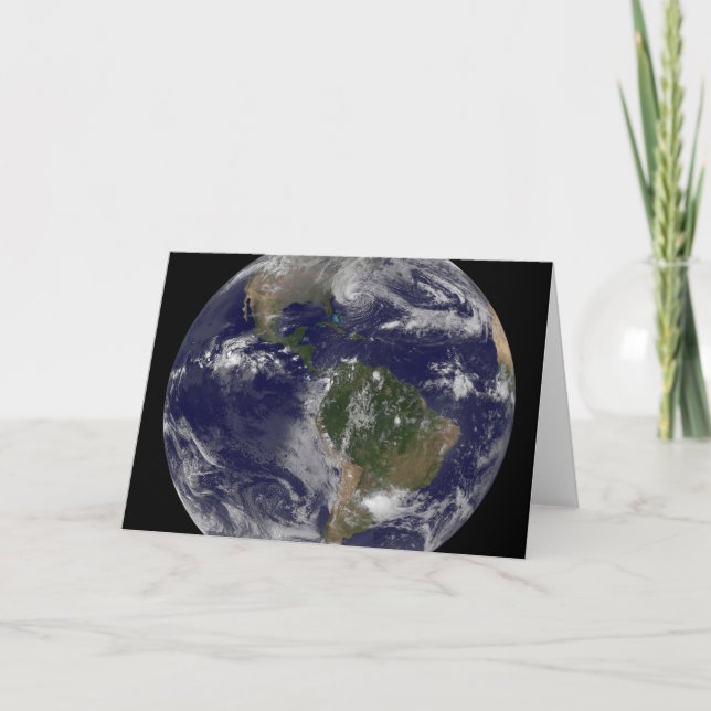 Cartão O Furacão Sandy Na Costa Leste Dos Eua. (Frente)