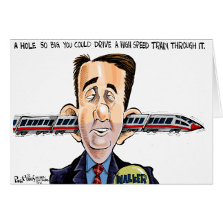 Cartão O furo na cabeça do caminhante