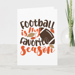 Cartão O futebol é a minha sessão favorita