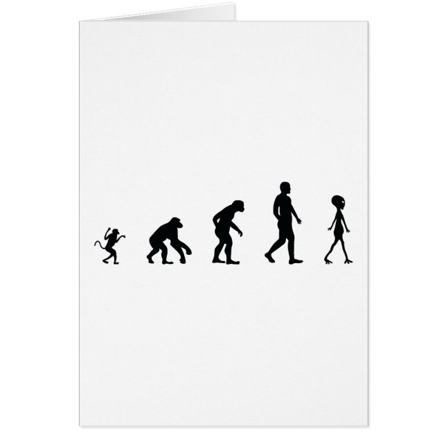 Cartão O futuro da evolução humana (Frente)