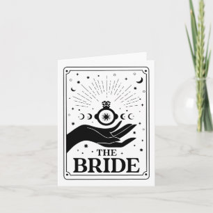 Cartão O Futuro da Noiva Tarot Gothic Bridal Party Bac