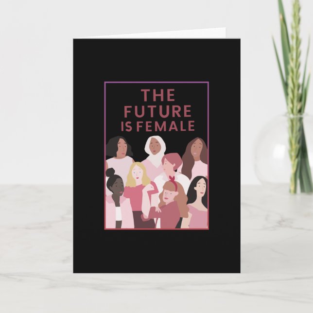 Cartão O futuro é feminino (Frente)