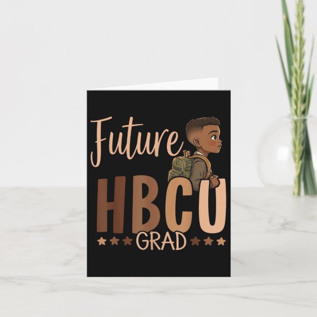 Cartão O Futuro Hbcu Formando História Negra Formatação d (Frente)