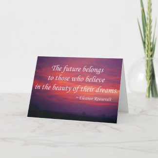 Cartão O futuro pertence