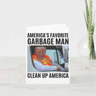 Cartão O Garge Man Favorito da América Limpa o Fundo Amer