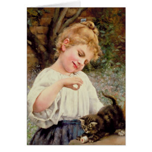 Cartão O gatinho brincalhão