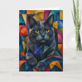 Cartão O Gato Cubista