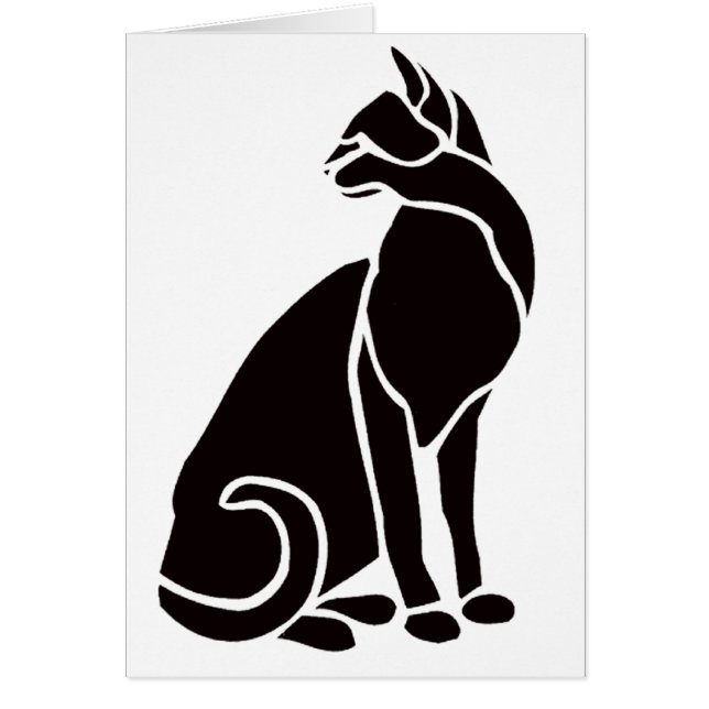 Cartão O gato preto (Frente)
