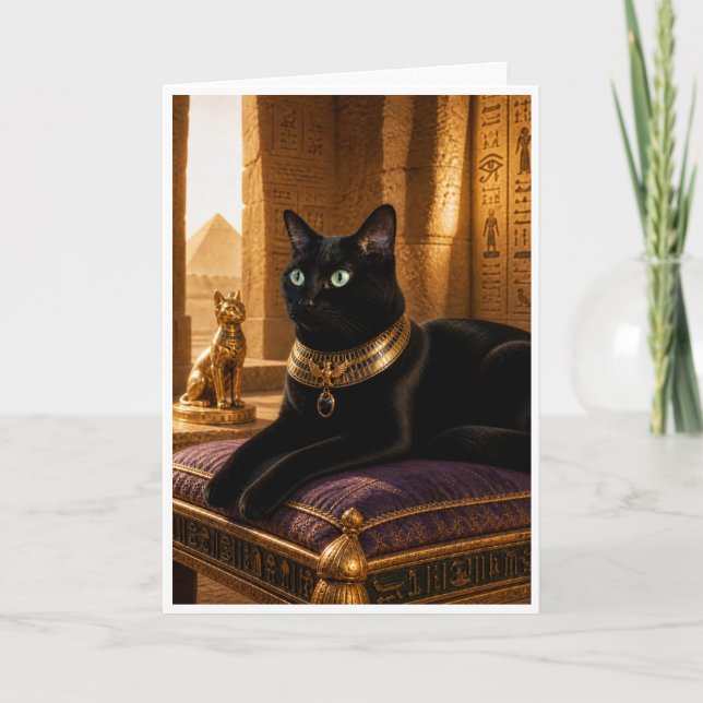 Cartão O Gato Preto do Faraó (Frente)
