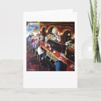 Cartão O "gêmeo repica a taberna" pela comida de Trina